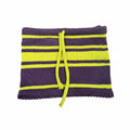 Purple yellow knit skirt